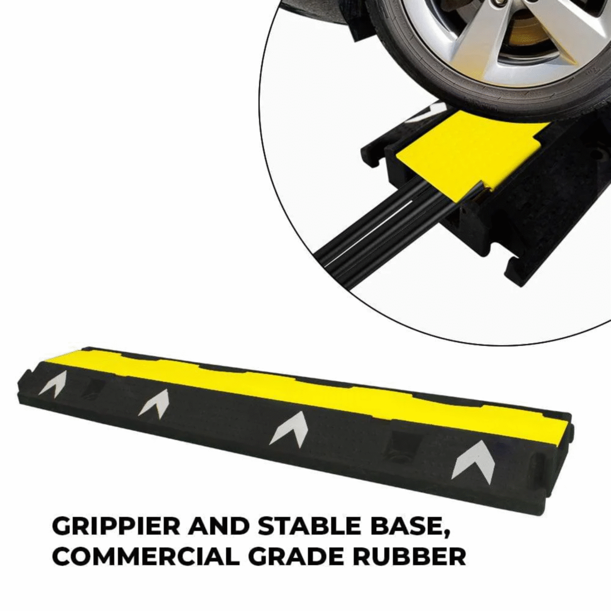 1 Channel PVC Reflective Cable Protector with Flip Open Lid