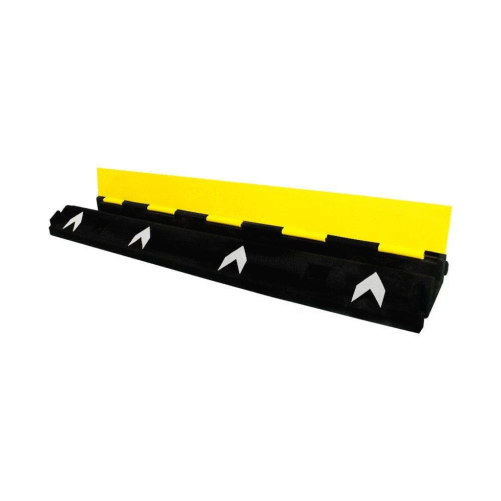 1 Channel PVC Reflective Cable Protector with Flip Open Lid