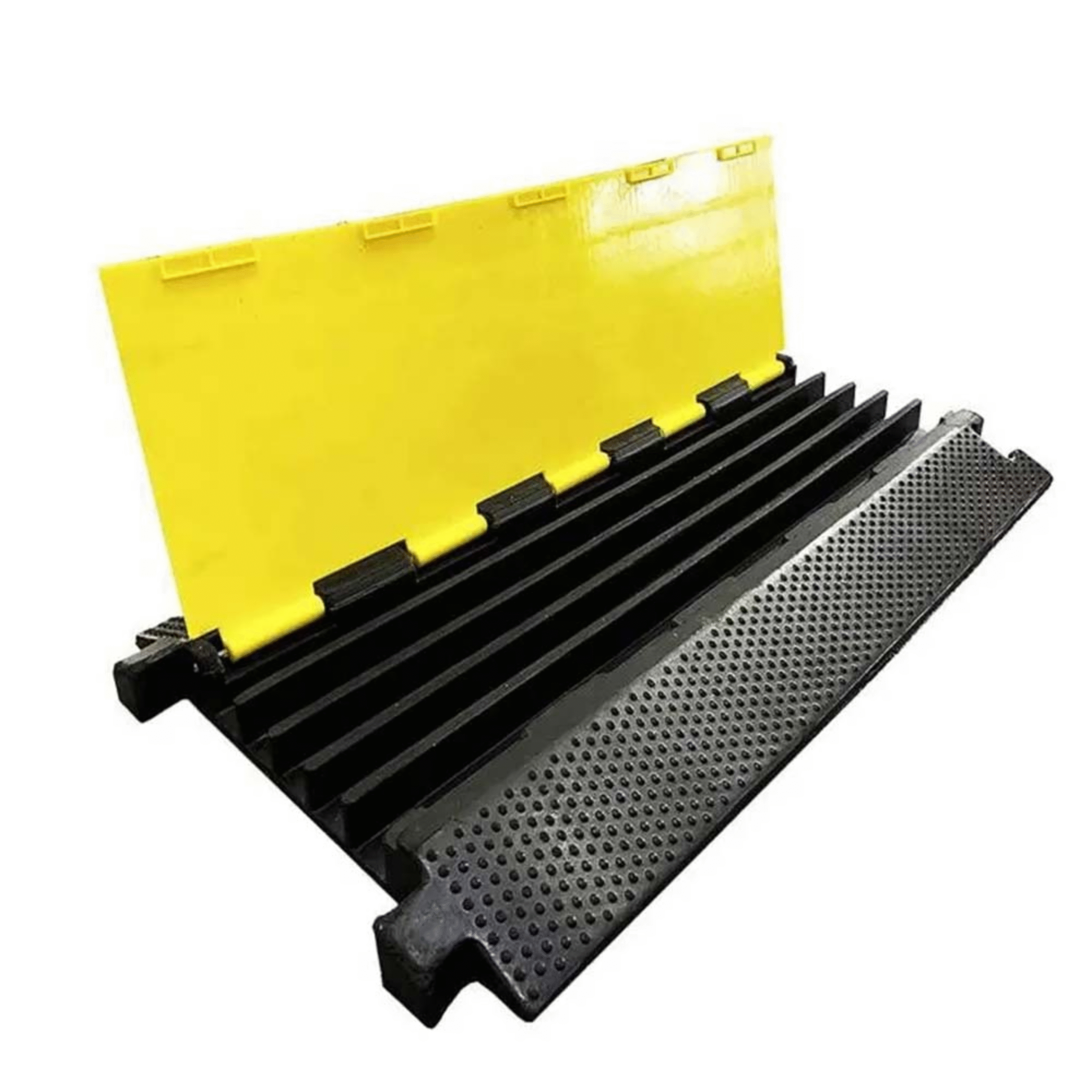 5 Channel Plastic Cable Protector with Flip Open Lid