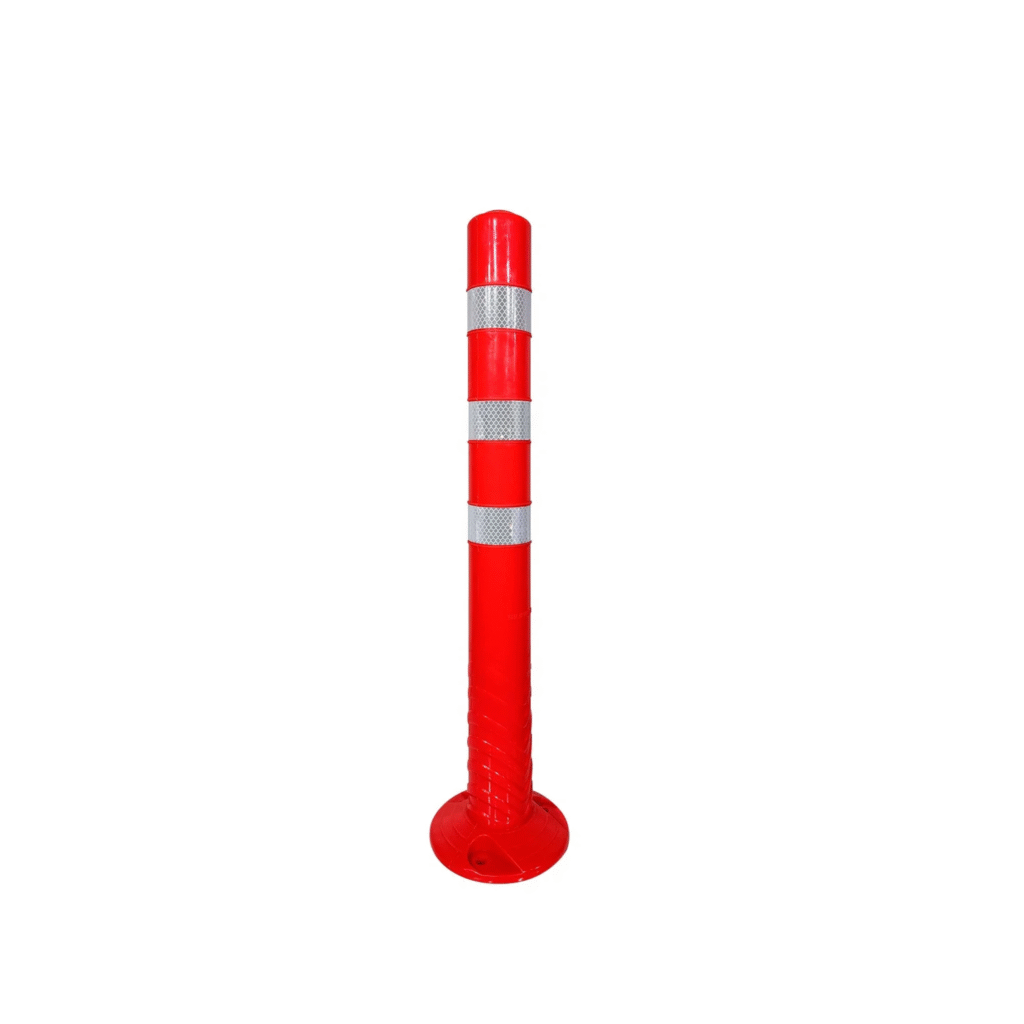 Product Description: This 75CM TPU Orange Delineator is a prominently visible and exceptionally durable marker, expertly crafted from high-quality Thermoplastic Polyurethane (TPU) in a vibrant orange hue. Designed to withstand the rigors of various environments, including construction sites and roadways, its flexible TPU construction allows it to bounce back after impacts, ensuring long-lasting performance and reliability. This delineator serves as an ideal choice for clearly guiding traffic and pedestrians, enhancing safety and organization in any setting, especially in low-light conditions.