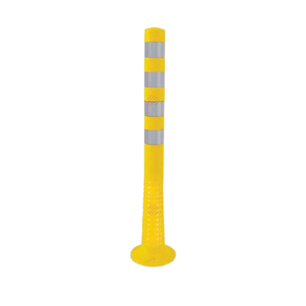 Delineator 100 CM Yellow AHSL-12241 UB R Unbroken with Reflective Tape