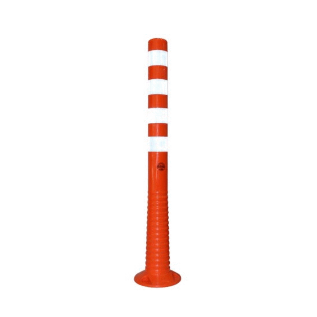 Delineator 100CM Orange AHSL-12211 UB R Unbreakable with Reflective Stripes