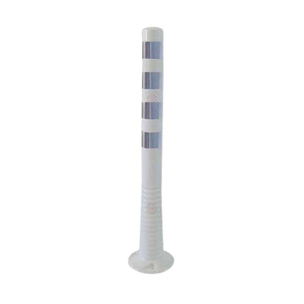 Delineator 100CM White AHSL-12221 UB R Unbreakable with Reflective Tape