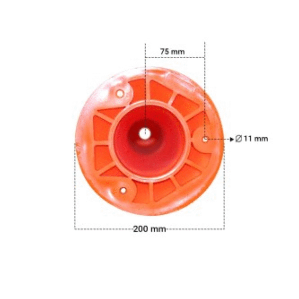 Delineator 75 CM Orange TPE Traffic Safety Post