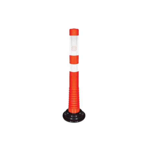 Glue Delineator 75cm Orange AHSL-12232 UB R Unbreakable with Reflective Tape