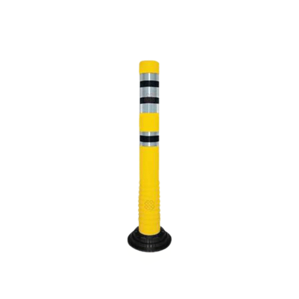 Glue Delineator 75cm Yellow AHSK-12230 UB R Unbreakable with Reflective Tape