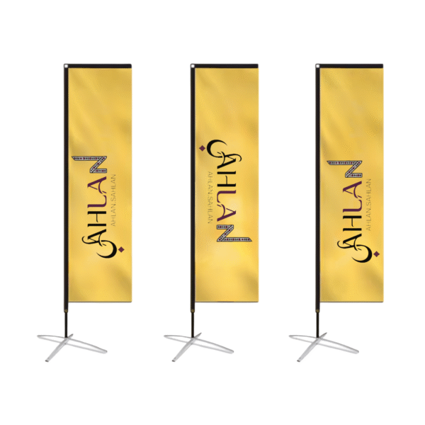 L Shape Flag Customizable Advertising Banner