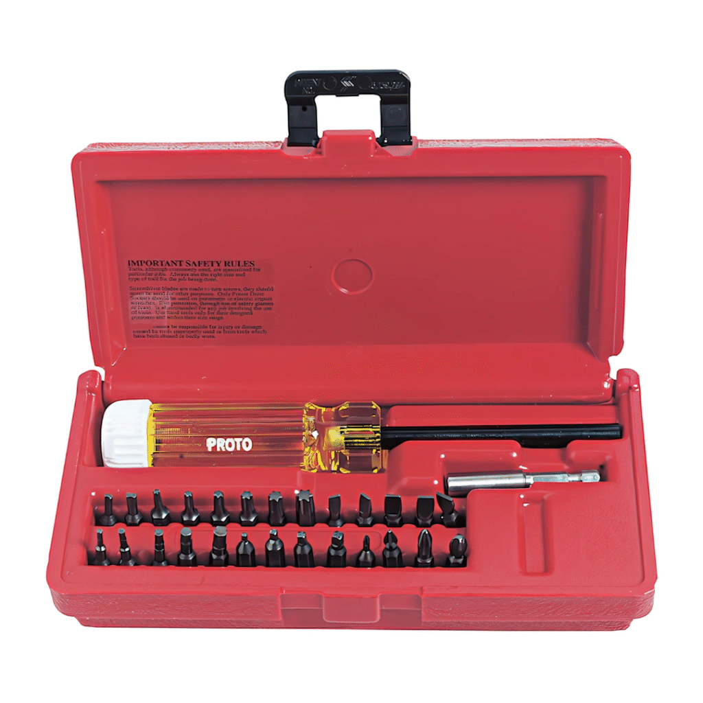 Proto J61929 28 Piece Magnetic Screwdriver Bit Set with Case