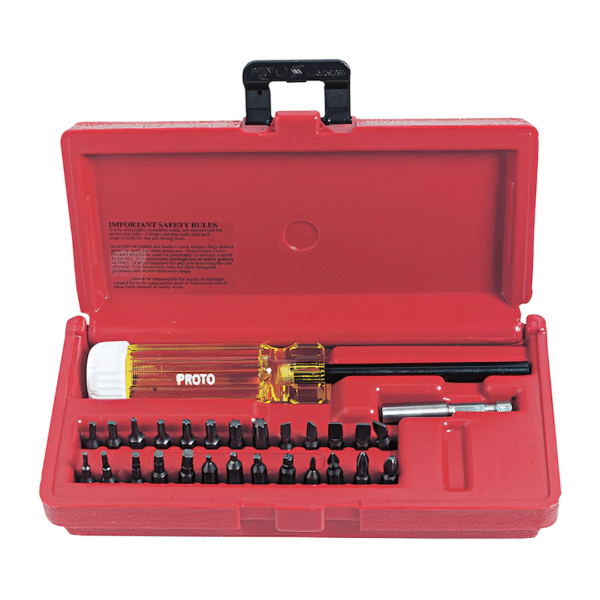 Proto J61929 28 Piece Magnetic Screwdriver Bit Set with Case