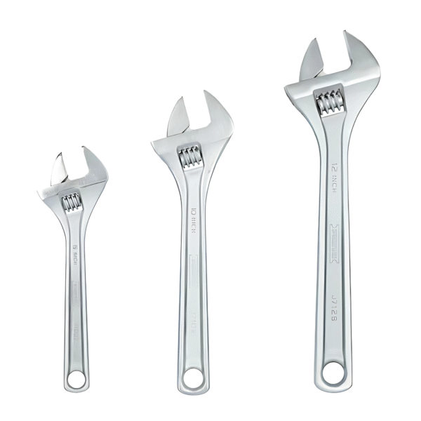 Proto J795A 3-Piece Adjustable Wrench Set, Satin Finish, Extra-Wide Jaw