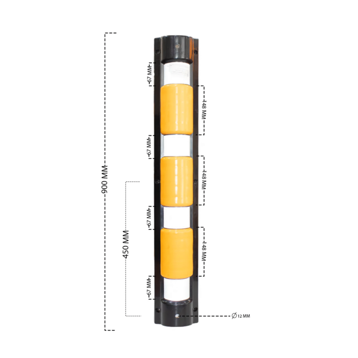 Reflective Wall Corner Guards for Parking Corner Protector - 2 Pcs