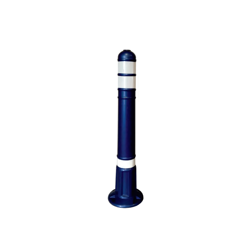 Refuge Post 800cm Blue Traffic Bollard