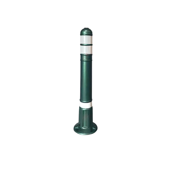 Refuge Post 800cm Green Traffic Bollard