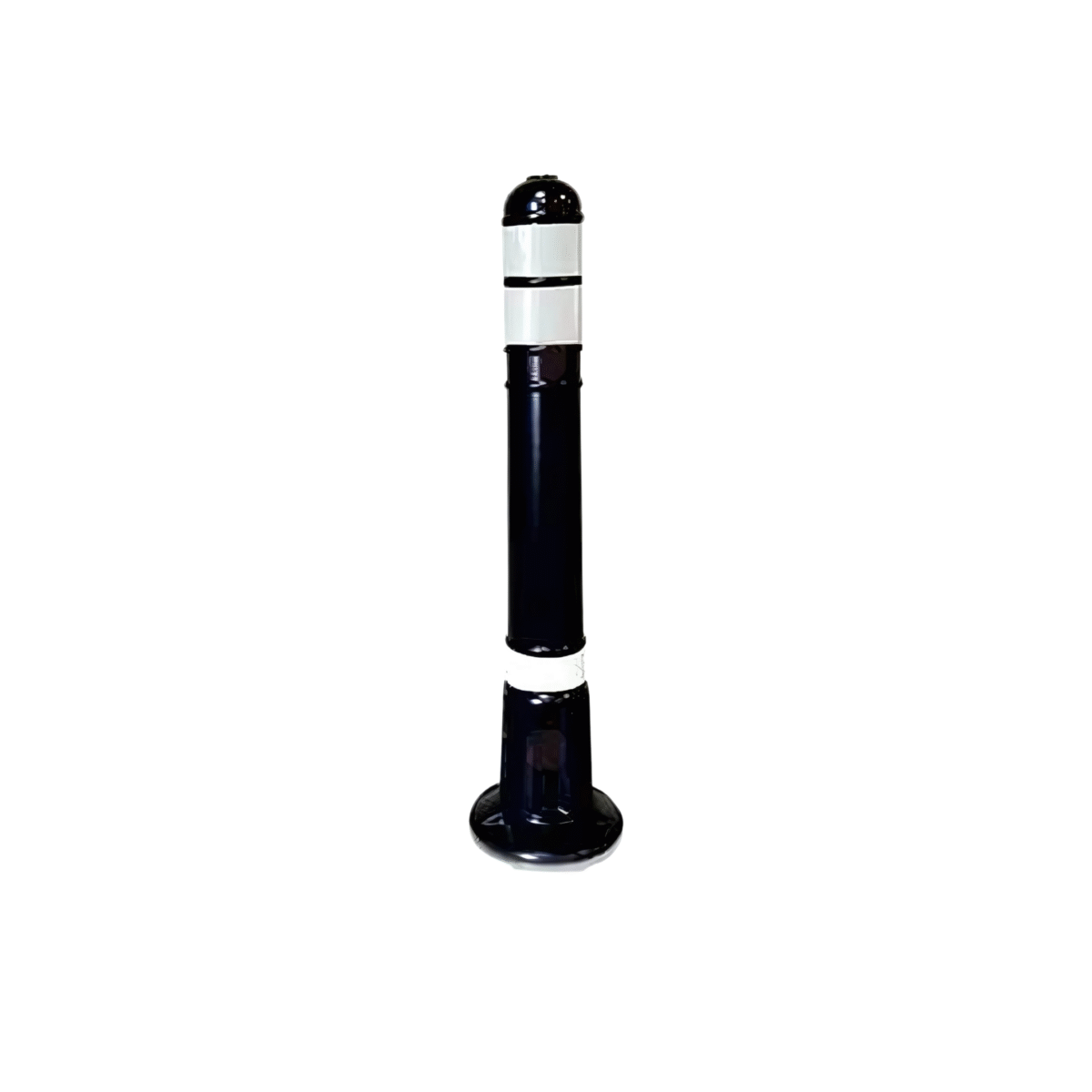 Refuge Post 80cm Black Traffic Barrier
