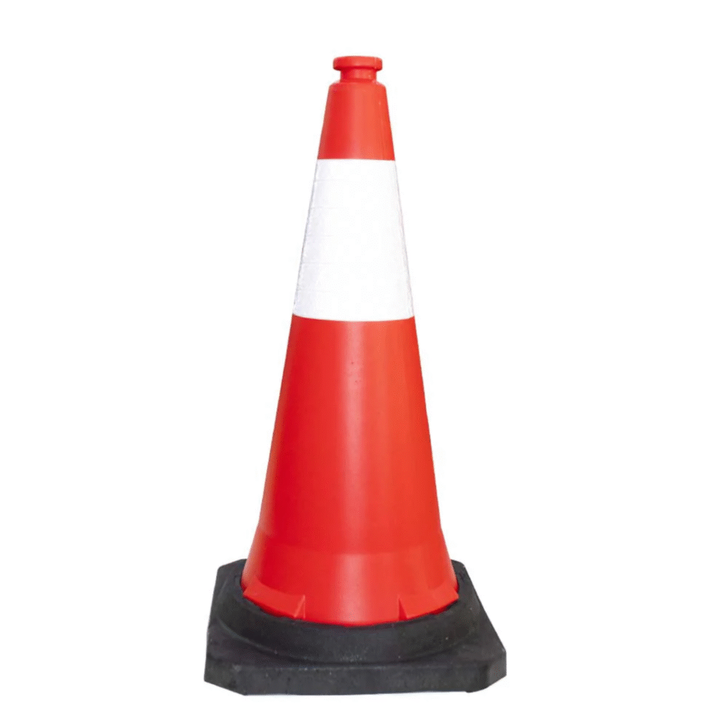 Traffic Cone 75 x 40CM PPC with PE Base - Red