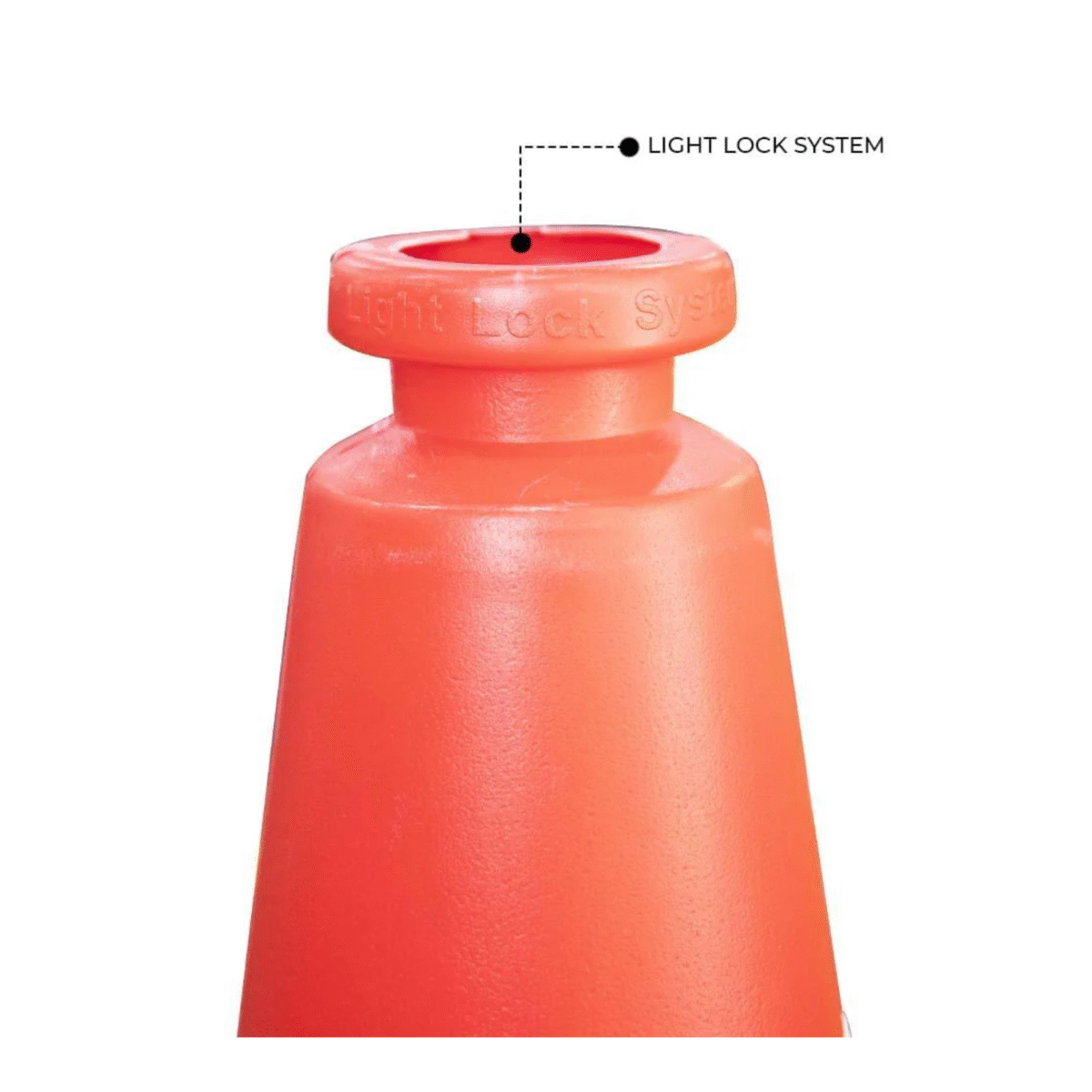 Traffic Cone 75 x 40CM PPC with PE Base - Red