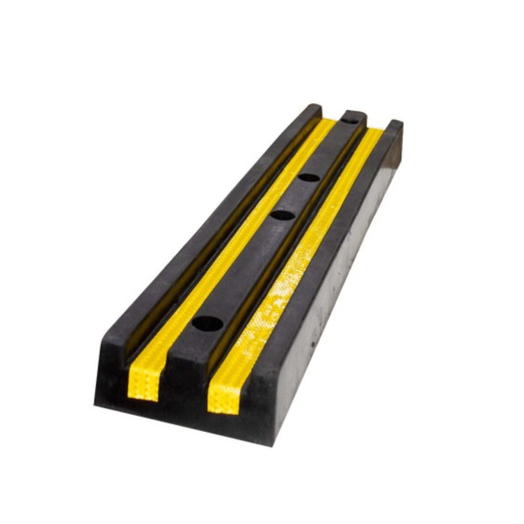 Wall Guard Rubber Wall Protector with Yellow Reflectors 1000x200x100 AHSL-CH 12103