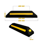 Wheel Stopper PVC Black 570mm AHSL-AE 20003 B